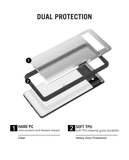 Black Hybrid Clear Case Cover for Google Pixel 6
