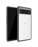 Black Hybrid Clear Case Cover for Google Pixel 6