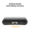 Black Hybrid Clear Case Cover for Samsung Galaxy S24