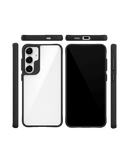 Black Hybrid Clear Case Cover for Samsung Galaxy S24 Plus