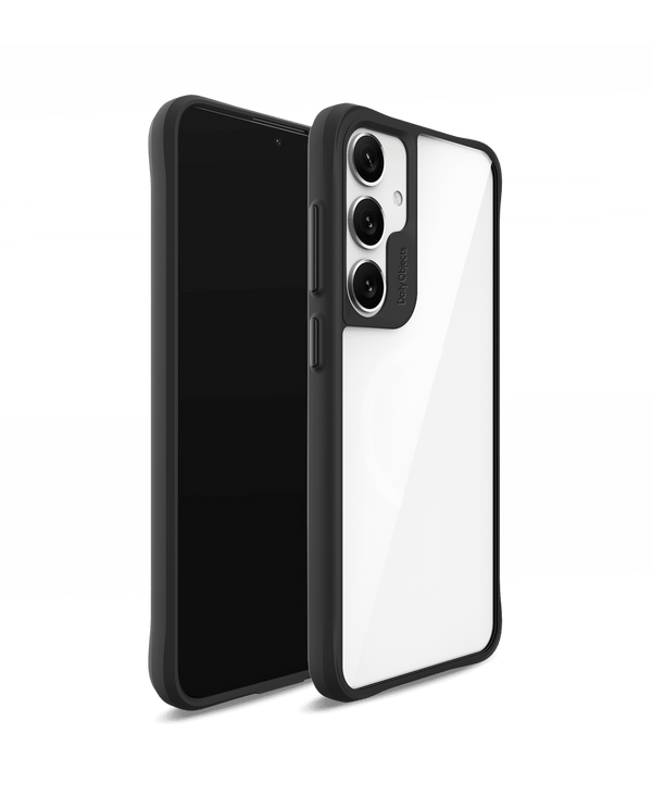 Black Hybrid Clear Case Cover for Samsung Galaxy S24