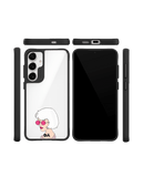 Bold Beautiful Black Hybrid Clear Case Cover For Samsung Galaxy S24 Plus