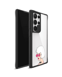 Bold Beautiful Black Hybrid Clear Case Cover For Samsung Galaxy S24 Ultra