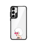 Bold Beautiful Black Hybrid Clear Case Cover For Samsung Galaxy S24