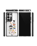 Cat Mom Black Hybrid Clear Case Cover For Samsung Galaxy S24 Ultra