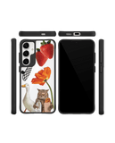 Cat Skate Black Hybrid Clear Case Cover For Samsung Galaxy S24