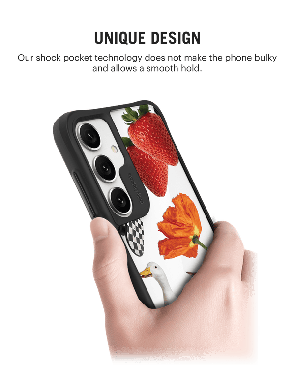 Cat Skate Black Hybrid Clear Case Cover For Samsung Galaxy S24 Plus