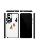 Clear Bulbs Black Hybrid Clear Case Cover For Samsung Galaxy S24