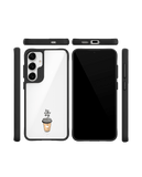 Coffee Is Love Black Hybrid Clear Case Cover For Samsung Galaxy S24 Plus