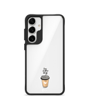 Coffee Is Love Black Hybrid Clear Case Cover For Samsung Galaxy S24