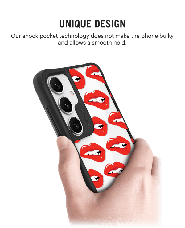 Come Hither Black Hybrid Clear Case Cover For Samsung Galaxy S24