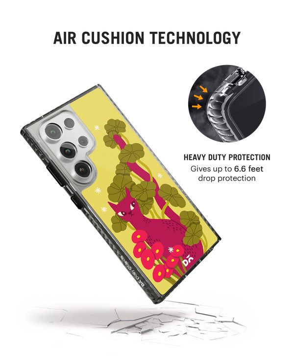 Curious Cat Stride 2.0 Case Cover For Samsung Galaxy S24 Ultra