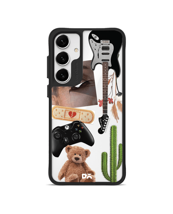 Desert Drop Black Hybrid Clear Case Cover For Samsung Galaxy S24