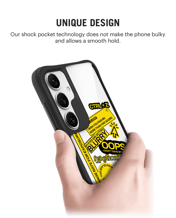 Designer Life Black Hybrid Clear Case Cover For Samsung Galaxy S24 Plus