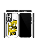 Designer Life Black Hybrid Clear Case Cover For Samsung Galaxy S24 Plus