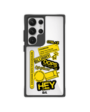 Designer Life Black Hybrid Clear Case Cover For Samsung Galaxy S24 Ultra
