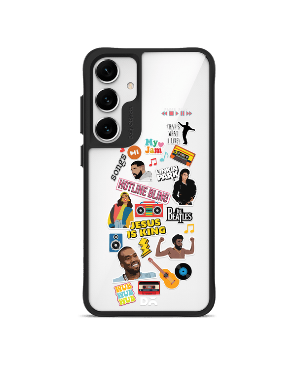 Ear Candy Black Hybrid Clear Case Cover For Samsung Galaxy S24 Plus