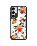 Flower Bunch Black Hybrid Clear Case Cover For Samsung Galaxy S24 Plus