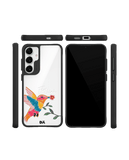 Fly High Black Hybrid Clear Case Cover For Samsung Galaxy S24