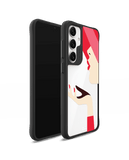 Flying Kiss Black Hybrid Clear Case Cover For Samsung Galaxy S24