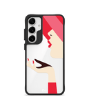 Flying Kiss Black Hybrid Clear Case Cover For Samsung Galaxy S24