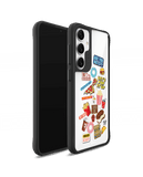 Food Coma Black Hybrid Clear Case Cover For Samsung Galaxy S24