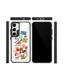 Food Coma Black Hybrid Clear Case Cover For Samsung Galaxy S24 Plus