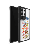 Food Coma Black Hybrid Clear Case Cover For Samsung Galaxy S24 Ultra
