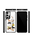 Fur Babies Black Hybrid Clear Case Cover For Samsung Galaxy S24 Plus