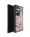 Hawaiian Greetings Black Hybrid Clear Case Cover For Samsung Galaxy S24 Ultra