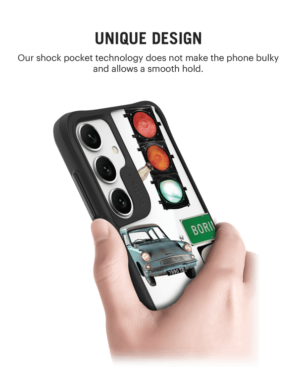 High Road Black Hybrid Clear Case Cover For Samsung Galaxy S24 Plus