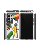 Lego Attack Black Hybrid Clear Case Cover For Samsung Galaxy S24 Ultra