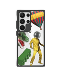 Lego Attack Black Hybrid Clear Case Cover For Samsung Galaxy S24 Ultra