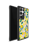 Lemony Leafy Black Hybrid Clear Case Cover For Samsung Galaxy S24 Ultra