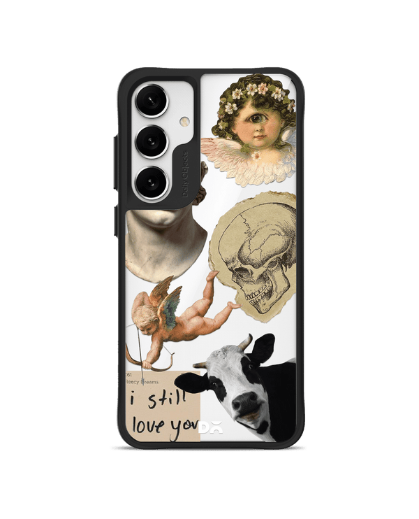 Love Death Cupid Black Hybrid Clear Case Cover For Samsung Galaxy S24 Plus