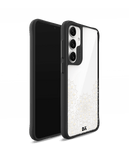 Mandala Flake Off White Black Hybrid Clear Case Cover For Samsung Galaxy S24