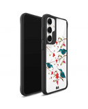 Melody Birds Black Hybrid Clear Case Cover For Samsung Galaxy S24 Plus