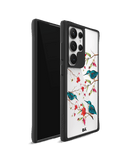 Melody Birds Black Hybrid Clear Case Cover For Samsung Galaxy S24 Ultra