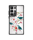 Melody Birds Black Hybrid Clear Case Cover For Samsung Galaxy S24 Ultra
