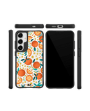 Orange Haul Black Hybrid Clear Case Cover For Samsung Galaxy S24