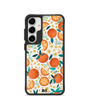 Orange Haul Black Hybrid Clear Case Cover For Samsung Galaxy S24