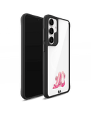 Pink Stilettos Black Hybrid Clear Case Cover For Samsung Galaxy S24 Plus