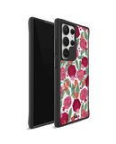 Pomegranate Party Black Hybrid Clear Case Cover For Samsung Galaxy S24 Ultra
