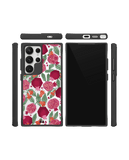 Pomegranate Party Black Hybrid Clear Case Cover For Samsung Galaxy S24 Ultra