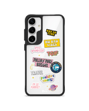 Positivity Black Hybrid Clear Case Cover For Samsung Galaxy S24 Plus