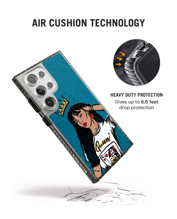 Queen Babe Stride 2.0 Case Cover For Samsung Galaxy S24 Ultra