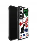 Red High Black Hybrid Clear Case Cover For Samsung Galaxy S24