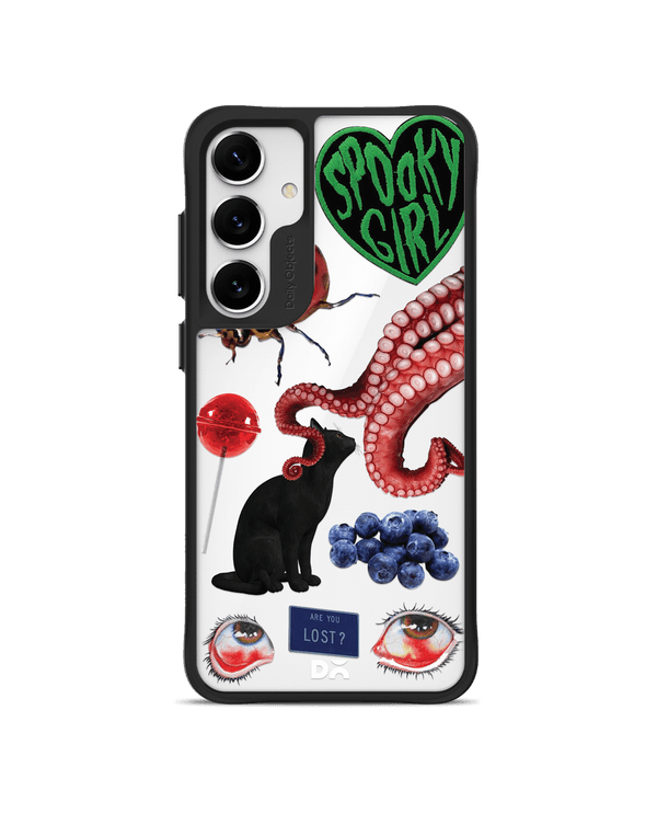 Red High Black Hybrid Clear Case Cover For Samsung Galaxy S24