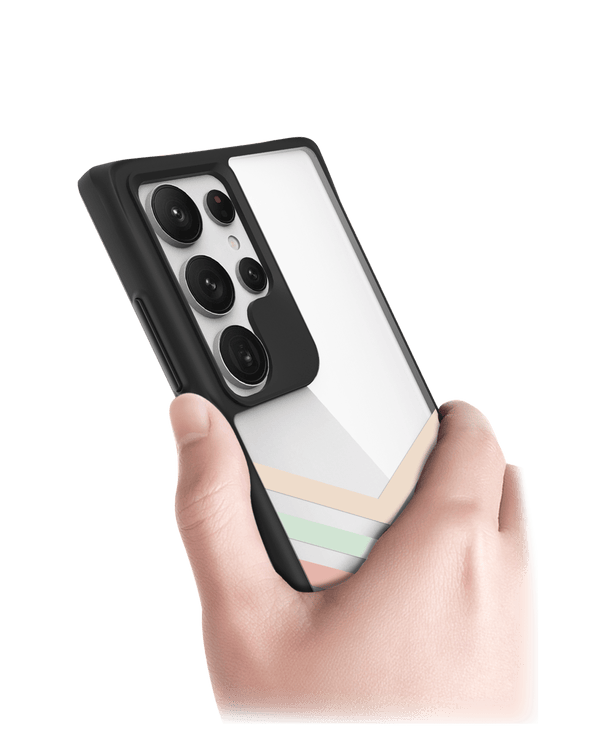 Rewind Black Hybrid Clear Case Cover For Samsung Galaxy S24 Ultra