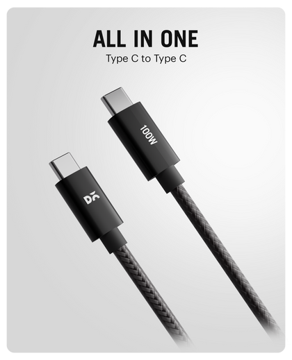 DailyObjects SURGE™ Kevlar Core USB-C 100W Charging Cable